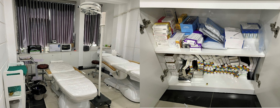 Kiểm tra đột xuất, đình chỉ một “Viện đào tạo thẩm mỹ quốc tế” trái phép